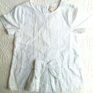 NWT Kate Spade Cotton Blouse with Bow